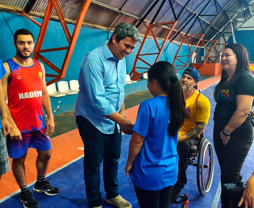 Diego Garcia em evento esportivo